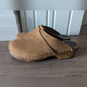 Lotta from Stockholm Brown Leather Clogs